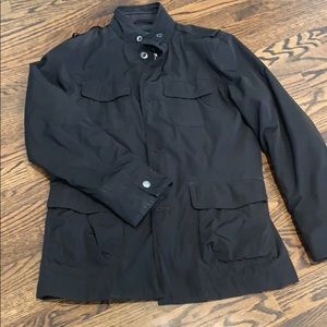 Black mid-weight coat by banana republic